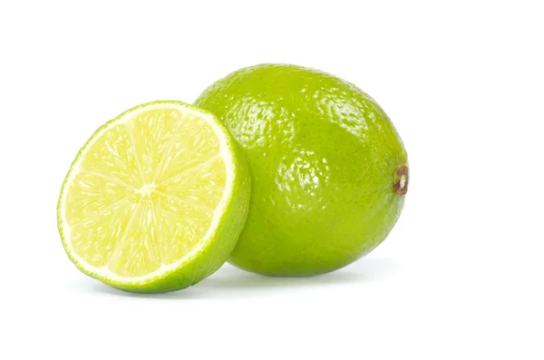 Lime op wit — Stockfoto