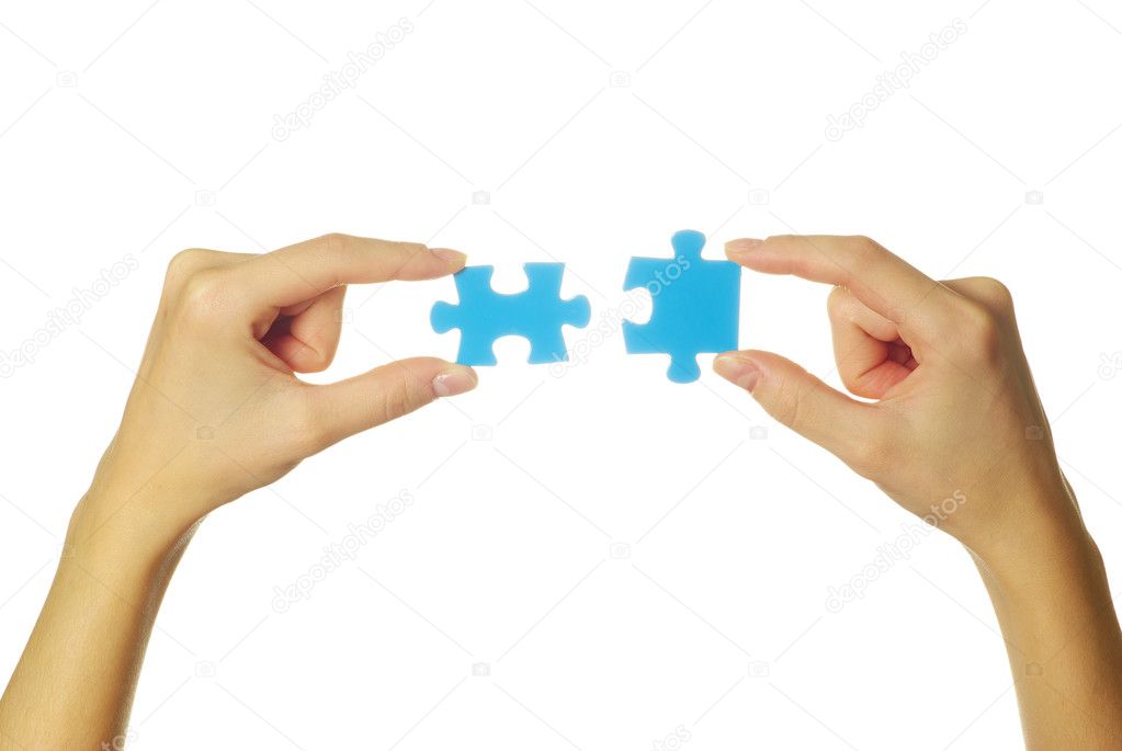 Puzzle in hand