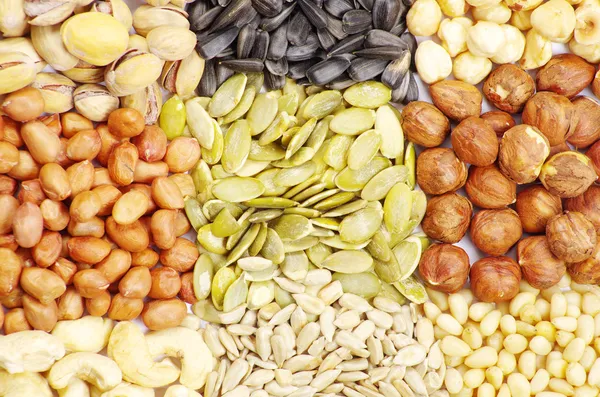 Seeds and nuts — Stock Photo, Image