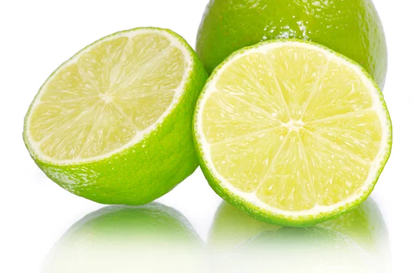 Lime on a white — Stock Photo, Image