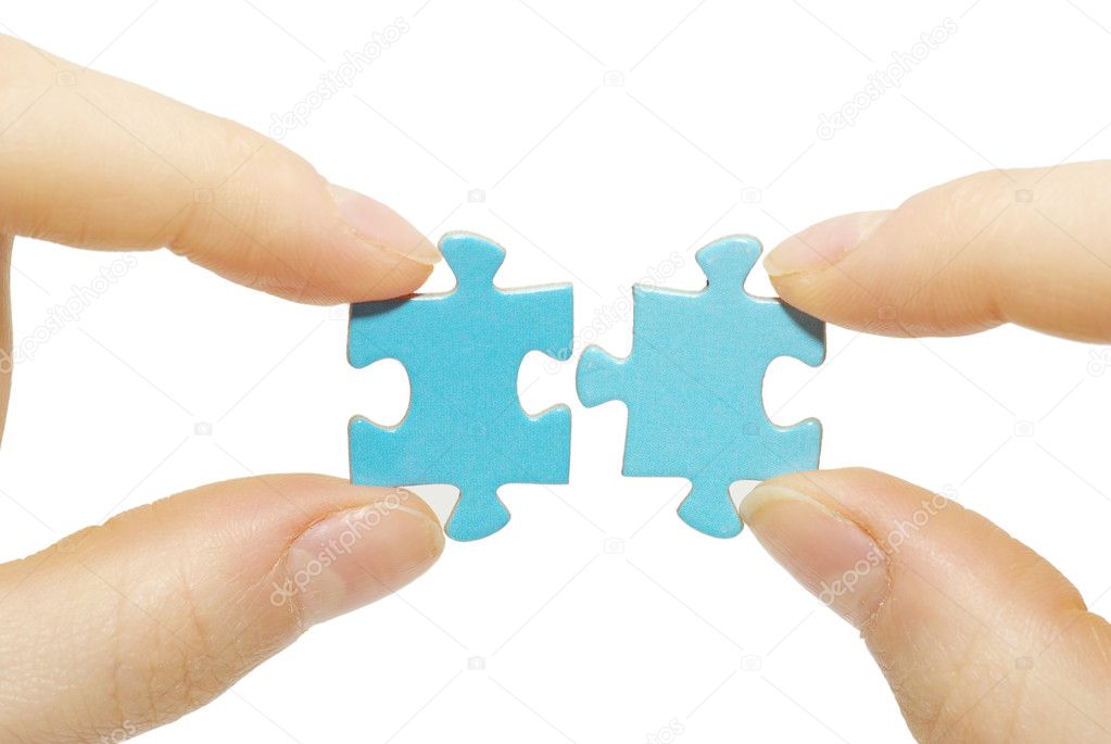 Puzzle in hands