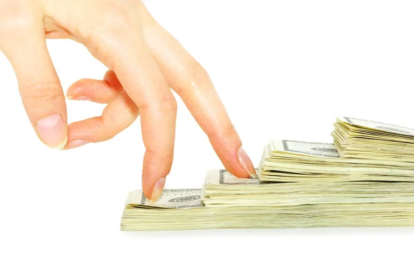 Hand with money — Stock Photo, Image