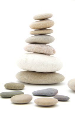 Stack of balanced stones clipart