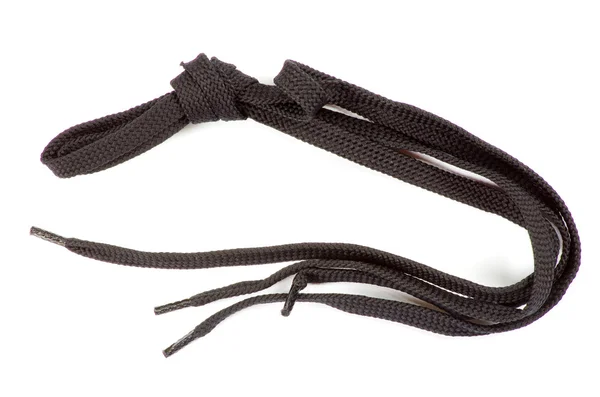 Чорні шнурки — стокове фото