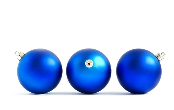 Bolas azules de Navidad — Foto de Stock