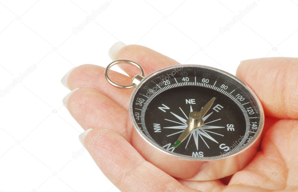 Compass in hand