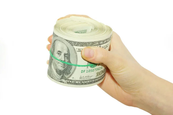 Hand with money — Stock Photo, Image