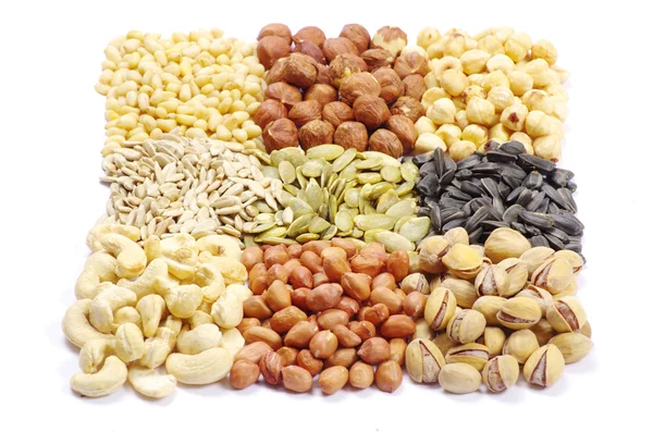 Орехи и семена — стоковое фото