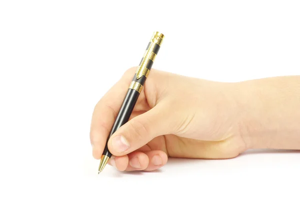 Hand and pen — Stock Photo, Image