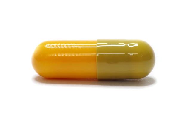 Píldora en blanco — Foto de Stock