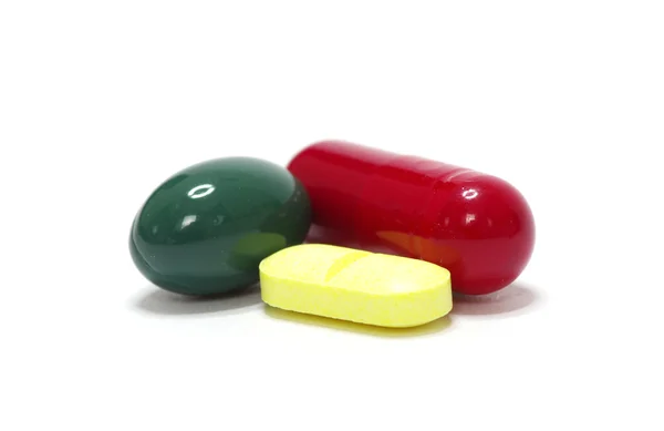 Pill on white — Stock Photo, Image