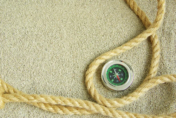 Cuerda sobre arena — Foto de Stock