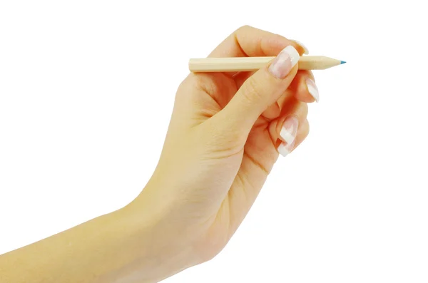 Penna i hand Stockfoto