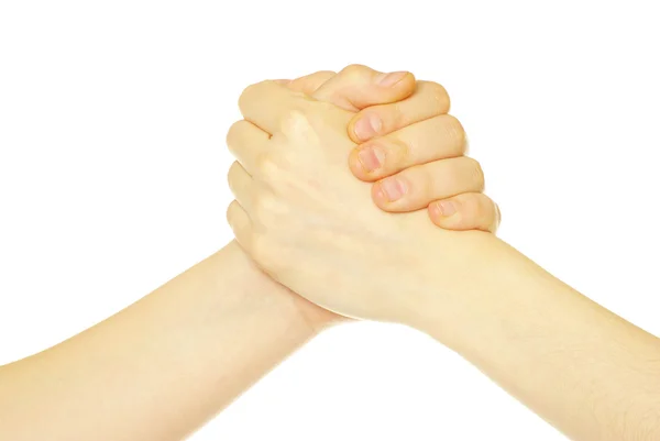 Χέρια πάνω σε άσπρο — Φωτογραφία Αρχείου