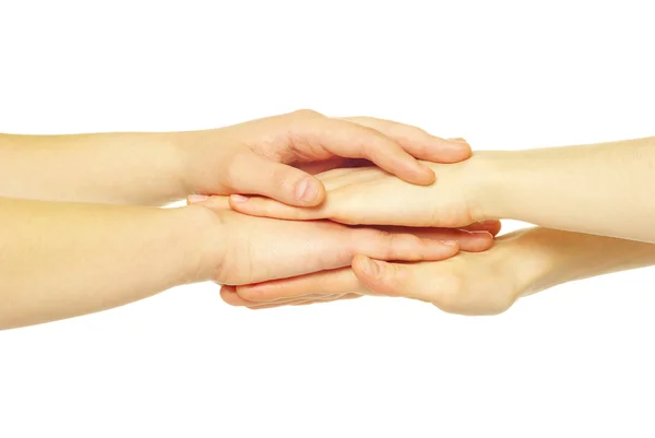 Pile of hands — Stock Photo, Image