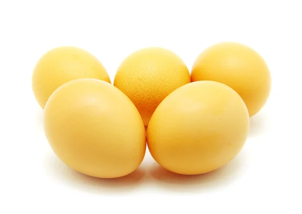 Uova su bianco — Foto Stock