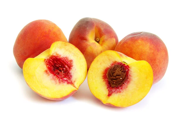 Peach on a white — Stock Photo, Image