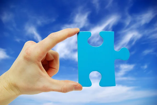 stock image Puzzle in hand