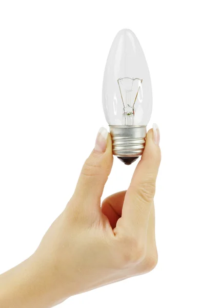 Bulb on white — Stock Photo, Image