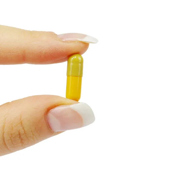 Pill on white — Stock Photo, Image