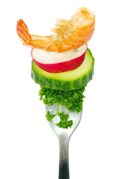 Zelenina na vidlice — Stock fotografie
