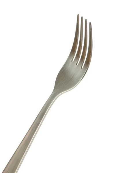 Tenedor sobre blanco — Foto de Stock