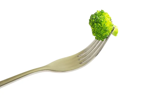Widelec i brokuły — Zdjęcie stockowe