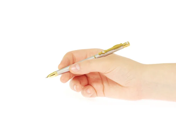 Penna i hand — Stockfoto