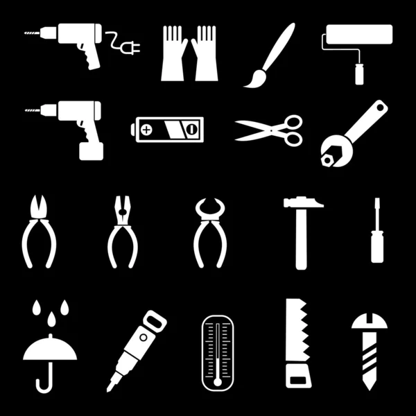 Narzędzia ręczne - wektorowe ikony — Wektor stockowy