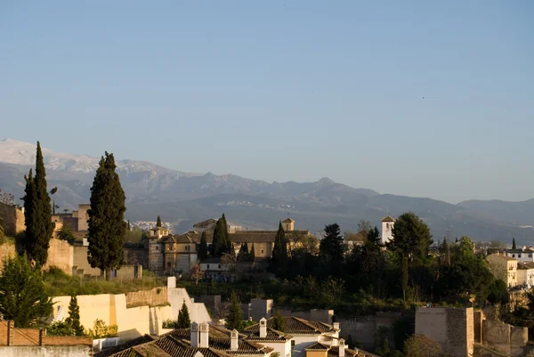 Vista en Alhambra, Granada — Foto de Stock