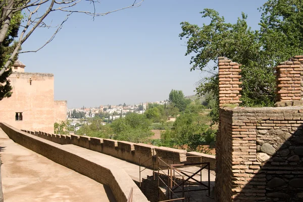 Zobacz w alhambra, granada — Zdjęcie stockowe
