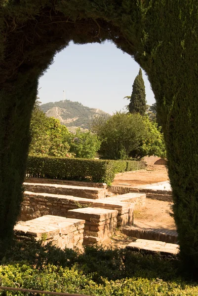 Вид в Альгамбре, Гранада — стоковое фото