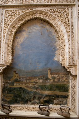 View in Alhambra, Granada clipart