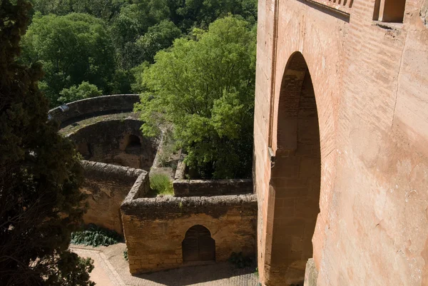 Вид в Альгамбре, Гранада — стоковое фото