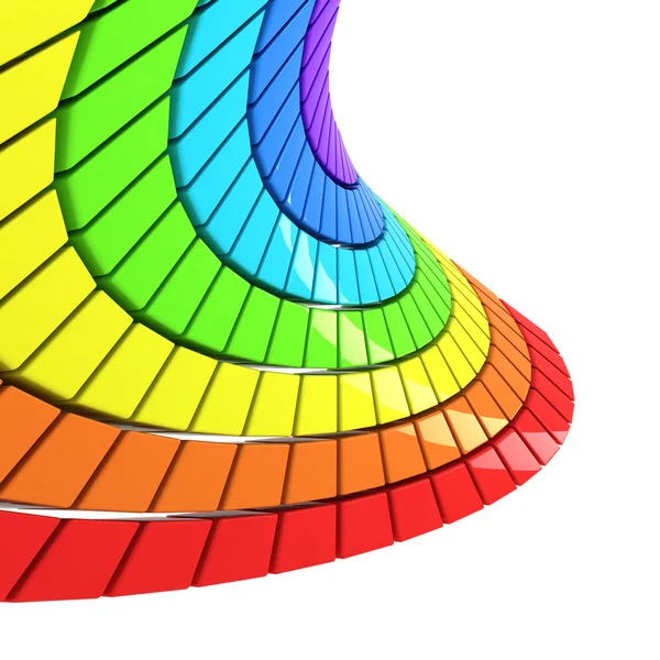 Spectre composé de cubes colorés — Photo