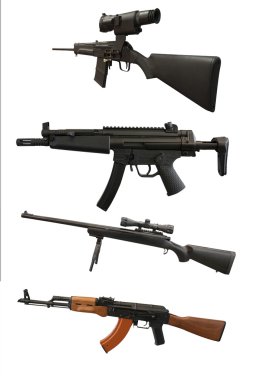 Machine guns clipart