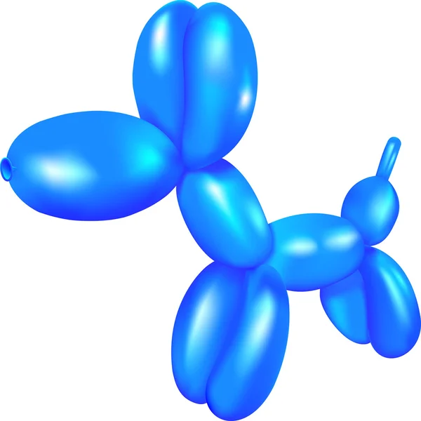 Bir balon bir oyuncak köpek — Stok Vektör