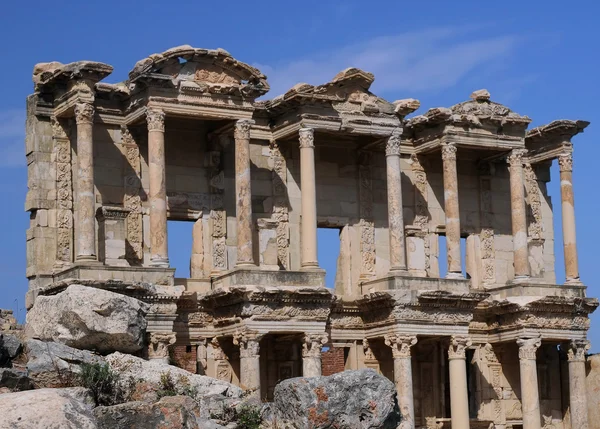 Bibliotek med celsus i Efesos — Stockfoto