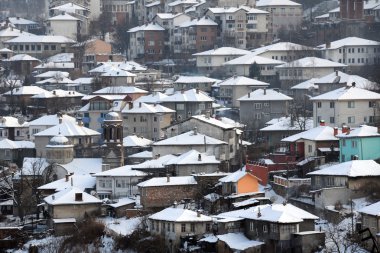 City of Veliko Tarnovo in the Winter clipart