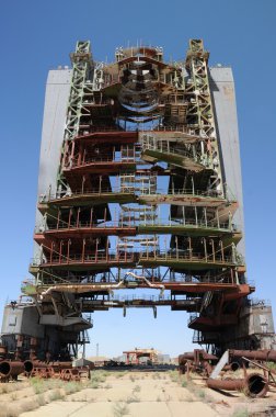 Abandoned Mobile Service Tower clipart
