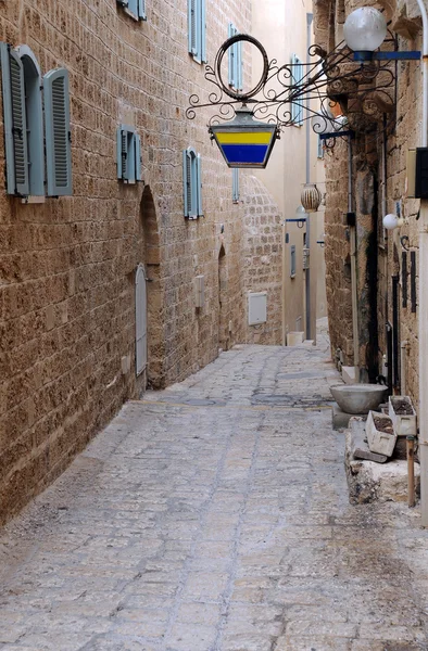 Enge Straße in Jaffa — Stockfoto