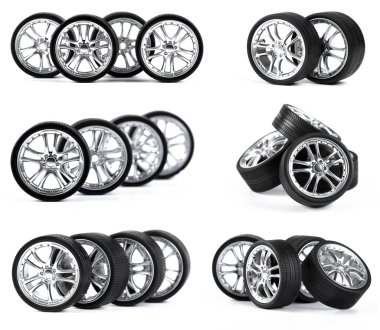 Car wheels clipart