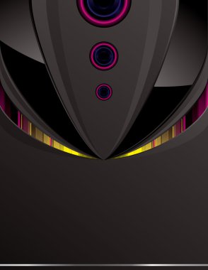 Black tech cover design clipart