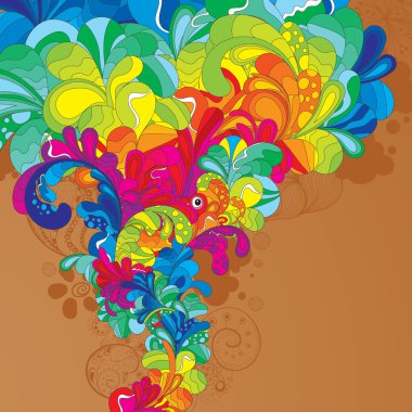 Bursting funky graphic clipart