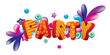 Colorful Party Title clipart