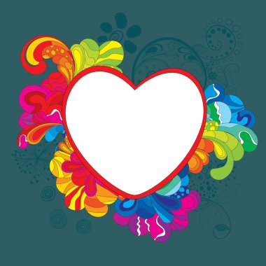 Funky heart clipart