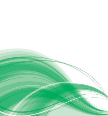 Green silky wave background clipart