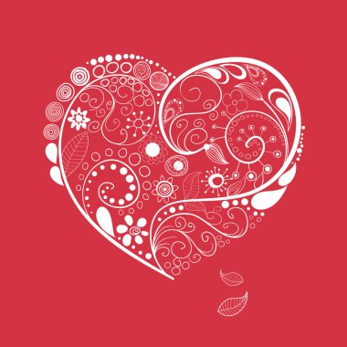 Hand drawn heart clipart