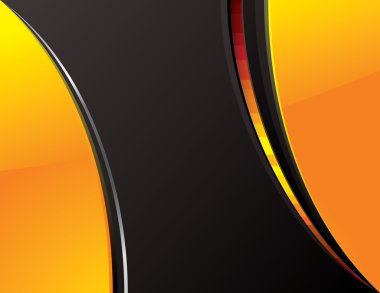 Orange and black tech background clipart