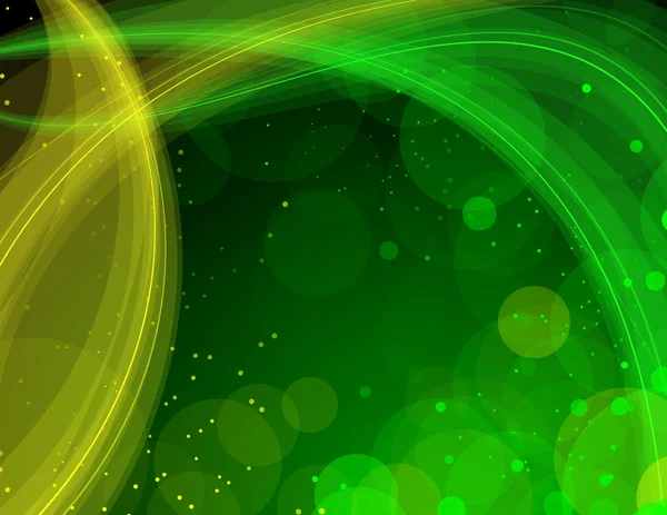 Abstraktní zelené a žluté pozadí — Stockový vektor